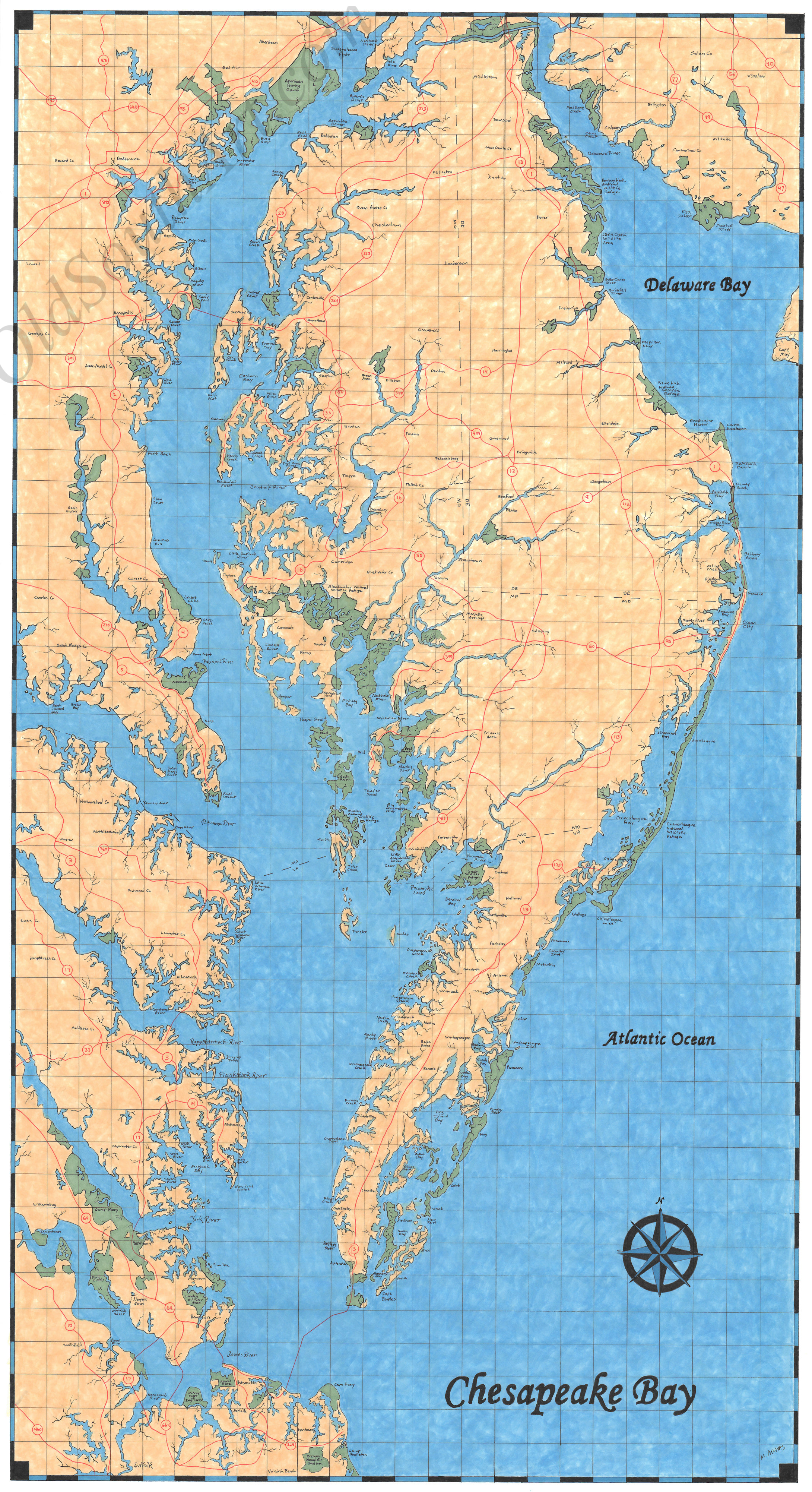 Chesapeake Bay Map